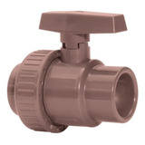 Registro De Esfera Soldável 32mm Pvc Marrom 11794 Amanco