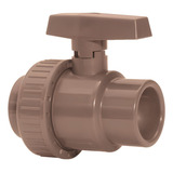 Registro De Esfera Soldável 40mm Pvc Marrom 11795 Amanco