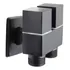 Registro Duplo Máquina De Lavar Ducha Higiênica Metal Preto