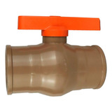 Registro Soldável De Esfera Pvc 60mm 2 Marrom Nbr 5648