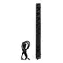 Régua 10 Tomadas Diagonais Para Rack 19 10a Bivolt Cor Preto