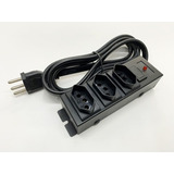 Régua 20a Microondas Airfrier Forno Com Tomada Parede Cor Preto 127v 220v