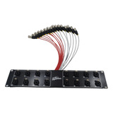 Régua 2u Padrão Rack 16 Vias Combo Cabos Aquarius   1 Metro Cor Preto