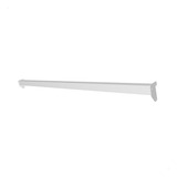 Régua Barra Reta 120cm 1 2m Trilho Cremalheira Loja Kit 6 Un Cor Branco