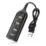 Regua Cabo Hub Usb 2 0 De 4 Portas Rápidas Extensão Usb Pc