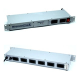 Regua De Ac Wire Conex Rack Wpd8 b 8 Saidas 110 220v