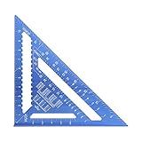 Régua De Medição Triangular Genérica De Liga De Alumínio De 12 Polegadas Ferramenta Transferidor De ângulo Triangular
