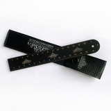 Régua De Metal 15cm Karen Vasconcelos Coleção Black Kv