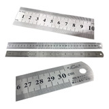 Régua Em Aço Inox 30cm Para Costureira Alfaite Patchwork