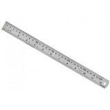 Regua Escala De Aço Inox Graduada 30cm Kit C 20