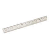 Régua Escala De Aço Inox Graduada De 60cm Kit C 4pçs