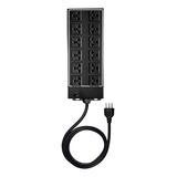 Régua Extensão 3 Metros 12 Tomadas Padrão Universal 4000w Cor Preto 110v 220v