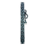 Regua Filtro De Linha Rack 19 10 Tomadas 10a Extensão Eletrica Bivolt Padrão Rack 19