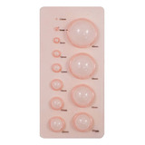 Régua Gabarito Bolhas Molde Medidor Papel Quilling Rosa 