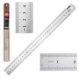 Régua Metal Aço Inox 30cm 12Pol Patchwork Artesanato Scrapbook