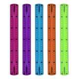 Régua Mole Escolar 30cm Cores Sortidas Kit C 2 Unidades