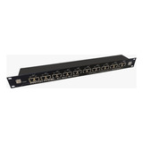 Regua Patch Panel Gigabit Poe 10