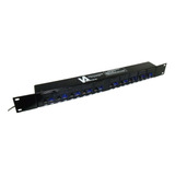 Regua Patch Panel Gigabit Poe 10 Portas Va Conversores 2 Pçs