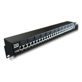 Régua Patch Panel Poe Gigabit 12p Volt 12v Até 48v