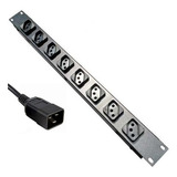 Régua Pdu Rack 8 Tomadas Com Plug C20 Nobreak Apc Powerware