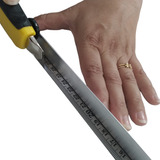 Régua Proteção De Aço Inox Com 60 Cm C Proteção Em Alumínio Cor Prateado