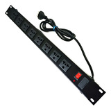 Régua Rack 19 8 Tomadas Antigas Fusível Chave Cabo 3 Mts