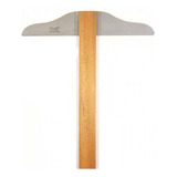 Regua T 100cm Madeira Sem Borda Acrilica 5110 Trident Cor Marrom