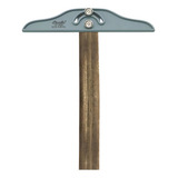 Régua T De Madeira 80cm Trident Com Cabeçote Móvel Mod 5408 Cor Variada