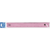 Régua Tilibra Flexível 30cm Academie Rosa Claro 28271