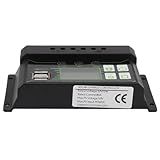 Regulador De Painel Solar Porta Usb Dupla Controlador De Carga Solar Display Lcd Pwm Carregamento Preto E Verde Para O Trabalho 80A 