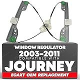 Regulador De Vidro Elétrico Dianteiro Esquerdo Do Lado Do Motorista  Sem Motor    Compatível Com Dodge Journey 2009 2020   Substitui   68043735AA  752 268