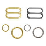 Regulador E Argola Sutiã 50 Pares Metal 10mm 1 Linha