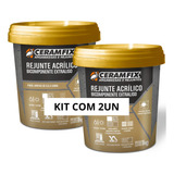 Rejunte Acrilico Bicomponente Ceramfix 1kg Branco Kit 2un