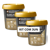 Rejunte Acrilico Bicomponente Ceramfix 1kg Branco Kit 3un