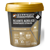 Rejunte Acrilico Bicomponente Ceramfix 1kg Preto