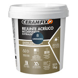 Rejunte Acrilico Ceramfix 1kg Platina Kit 8un
