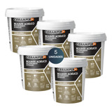 Rejunte Acrilico Extraliso Ceramfix 1kg Branco Kit 5un
