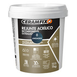 Rejunte Acrilico Extraliso Ceramfix 1kg Branco Kit 8un