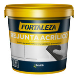 Rejunte Acrílico Piscina Porcelanato 1kg Cinza Fortaleza