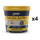 Rejunte Acrílico Piscinas Fortaleza 1kg Azul Profundo Kit 4