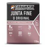 Rejunte Ceramfix Junta Fine 1kg Branco Kit 6 Un