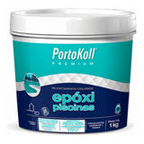 Rejunte Epóxi Piscina Portokoll 1kg Azul Celeste