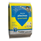 Rejunte P Piscina Azul Cobalto 5kg Quartzolit Pastilha cera