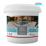 Rejunte Para Piscina Acrílico Flexfloor 1kg Azul Piscina