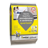Rejunte Porcelanato Super Fino 5kg Cinza Outono Quartzolit