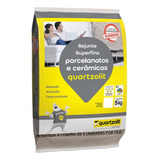 Rejunte Porcelanato Super Fino 5kg Cinza Platina Quartzolit