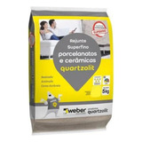 Rejunte Resinado Porcelanato 5kg Cinza Outono Quartzolit 