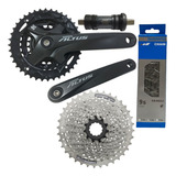 Relação Shimano Altus M2000 3x9v Pedivela Cassete Corrente