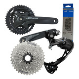 Relação Shimano Altus M2000 3x9v Pedivela Cassete Corrente