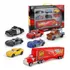 Relâmpago Mcqueen Kit Carreta + 6 Carrinhos Filme Carros 3